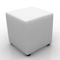 Whisper Cube Ottoman White