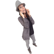 Woman on cell (HD)