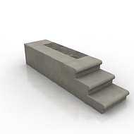 Corner Concrete Step