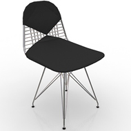 Eames Wire Chair Leather Seat