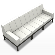 Straight 2 Arm Sofa