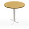 Maple & Chrome Tall Bar Table 30" (Accent Furnishings)