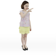 Girl Samantha pointing