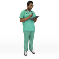 George in scrubs