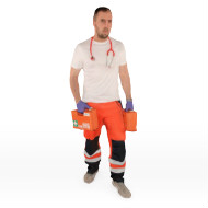 Paramedic shirt off