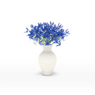 blue centerpiece