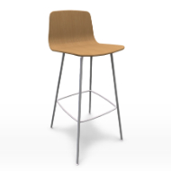 Varya wood stool