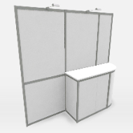Octanorm Backwall Counter 3