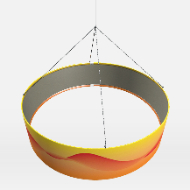 Hanging Banner Cylinder