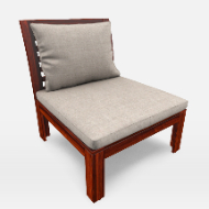 One Seat Section w Cushion 31