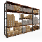 warehouse Rack with boxes