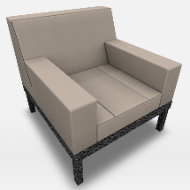 Straight 2 Arm Chair