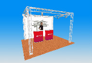 Truss system 4m x 3m x 2.5m high truss system