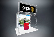 2 tier front upstand - exhibition ganty