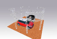 2 teir curved lighting truss system
