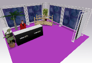 6 Metre square exhibition stand