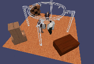 Sys35Trio Extended leg supported circle, 1.5m arcs