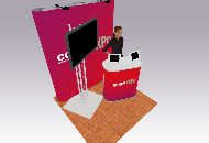 2m x 2m exhibition floor area