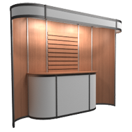 Octanorm Curved Backwall