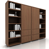 Lecco Bookshelves 4 W books