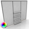 Octanorm Panels 3 w shelves