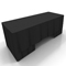 Rectangular table 6ft x 30inch (with black linen)