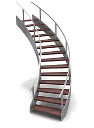 Double Deck Round Stairs
